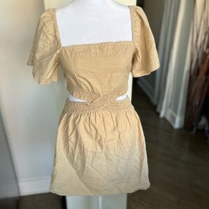 NWT. French Connection Alania Lyocell Cut Out Dress
